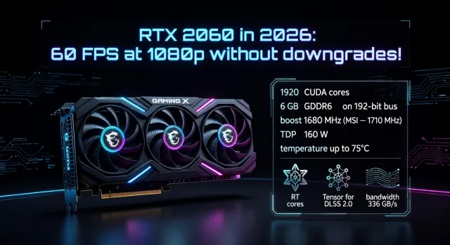 RTX 2060 в 2026 году: ещё актуальна или пора менять видеокарту на современный аналог