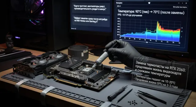Замена термопасты на RTX 2060: продлеваем жизнь видеокарте и снижаем температуры
