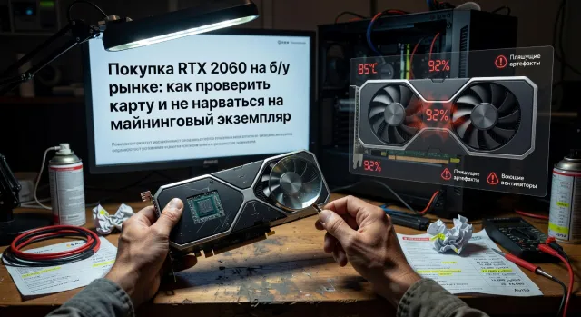 Покупка RTX 2060 на б/у рынке: как проверить карту и не нарваться на майнинговый экземпляр