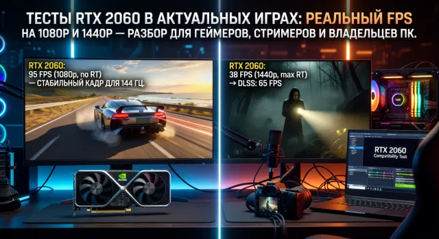 Тесты RTX 2060 в актуальных играх: реальный FPS на 1080p и 1440p — разбор для геймеров, стримеров и владельцев ПК
