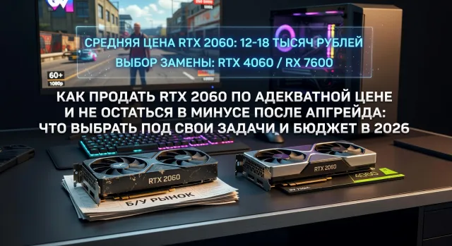 Как продать RTX 2060 по адекватной цене и не остаться в минусе после апгрейда: что выбрать под свои задачи и бюджет в 2026